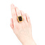 Ring 16x12mm Smoky Topaz Quartz 18ky Sz7.5 223060053