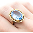 Ring 8.80ct Oval Cr. Spinel 14ky Sz6 221110085