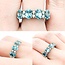 Ring .35ctw Round Diamonds 4.5ctw Zircon 14kw Sz10 222100100