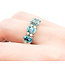 Ring .35ctw Round Diamonds 4.5ctw Zircon 14kw Sz10 222100100