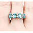 Ring .35ctw Round Diamonds 4.5ctw Zircon 14kw Sz10 222100100