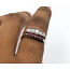 Ring Vintage .15ctw Round Diamonds .20ctw Rubies 14kw Sz6.5 222100042