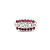 Ring Vintage .15ctw Round Diamonds .20ctw Rubies 14kw Sz6.5 222100042
