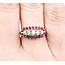 Ring Vintage .15ctw Round Diamonds .20ctw Rubies 14kw Sz6.5 222100042