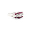 Ring Vintage .15ctw Round Diamonds .20ctw Rubies 14kw Sz6.5 222100042