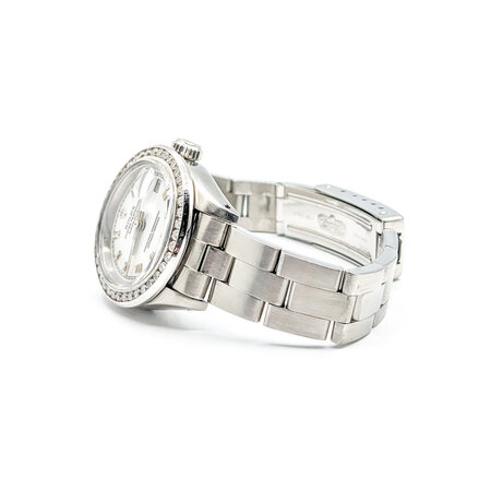 Watch Rolex 6916 Yr. 1982 Roman Numeral AM .75ctw Diamond Bezel Stainless Steel 6.5" 124026017