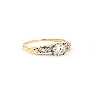 Ring Vintage .33ct Round Diamonds .15ctw Diamonds 14ky Sz6.25 223030086