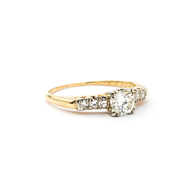 Ring Vintage .33ct Round Diamonds .15ctw Diamonds 14ky Sz6.25 223030086