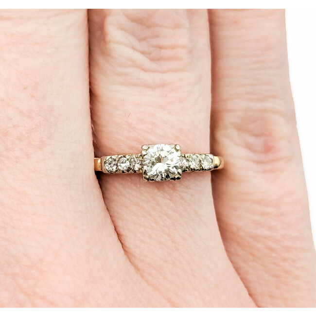 Ring Vintage .33ct Round Diamonds .15ctw Diamonds 14ky Sz6.25 223030086