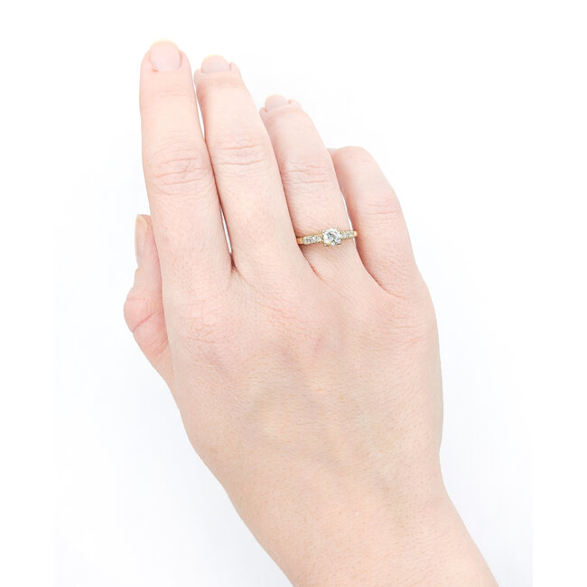 Ring Vintage .33ct Round Diamonds .15ctw Diamonds 14ky Sz6.25 223030086