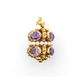  Pendant/Charm 20ctw Oval Amethysts Pearls 18ky 44mmx25mm 221090018
