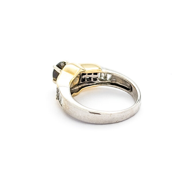 Ring .50ctw Princess & Baguette Diamonds .83ct Alexandrite GIA: 1236197396 14kw Sz7 123120124