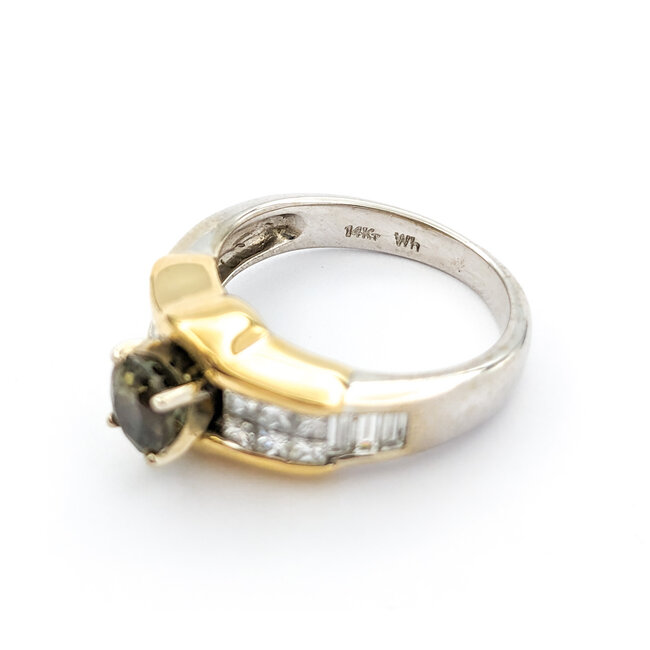 Ring .50ctw Princess & Baguette Diamonds .83ct Alexandrite GIA: 1236197396 14kw Sz7 123120124