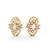 Earrings Cluster 2.08ctw Round/Baguette Diamonds 14ky 17x13mm 222100083