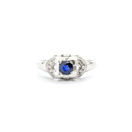 Ring Mid Century .14ctw Round Diamond 14kw 224020752