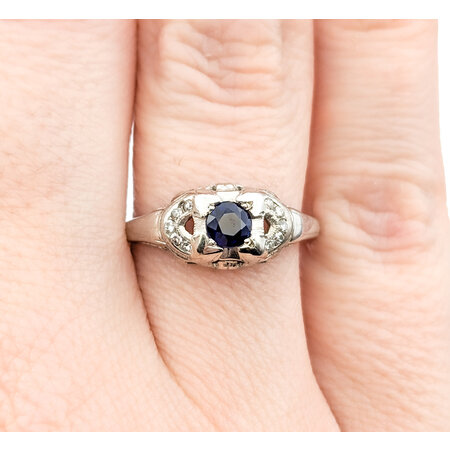 Ring Mid Century .14ctw Round Diamond 14kw 224020752