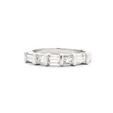  Ring .60ctw Princess & Baguette Diamonds 950pt sz5.5 124030451