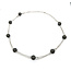 Necklace Ball Station 12.50ctw Round Diamonds 18kw 18-20" 222110101