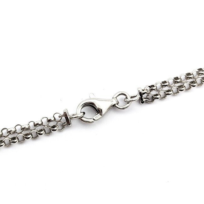 Necklace Ball Station 12.50ctw Round Diamonds 18kw 18-20" 222110101