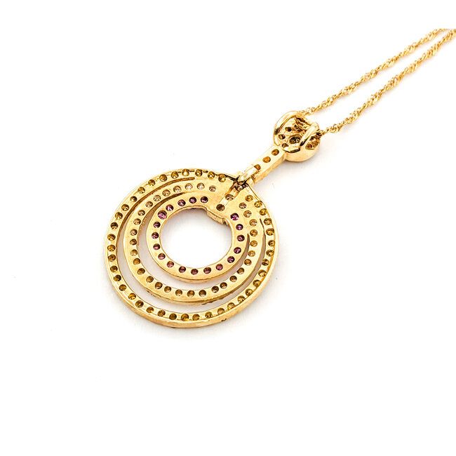 Pendant 1.83ctw Round Diamonds 14ky 18" 223030040