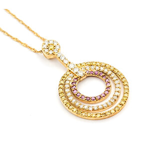 Pendant 1.83ctw Round Diamonds 14ky 18" 223030040