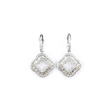  Earrings Quatrefoil 1.76ctw Diamonds 14kw 1x.6" 123060082