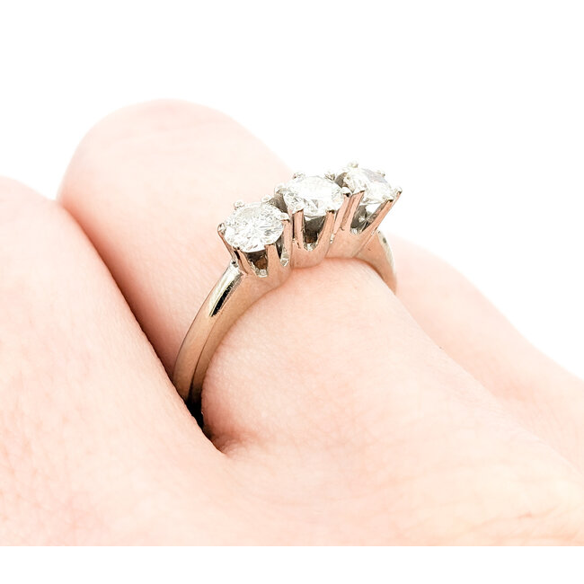 Ring Vintage .86ctw Round Diamonds 14kw Sz6 222100094