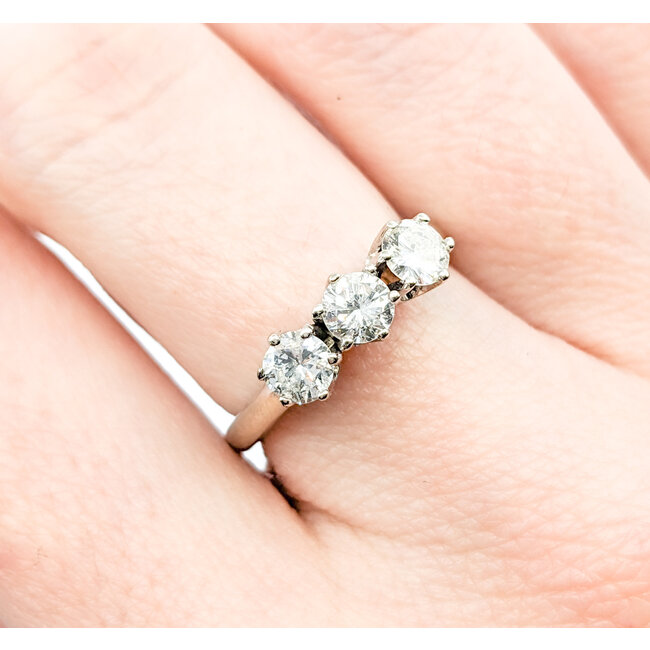 Ring Vintage .86ctw Round Diamonds 14kw Sz6 222100094