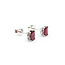 Earrings 0.06ctw Round Diamonds 1.20ctw Ruby 7x6.7mm 14kw 124034153