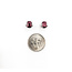 Earrings 0.06ctw Round Diamonds 1.20ctw Ruby 7x6.7mm 14kw 124034153