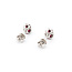 Earrings 0.06ctw Round Diamonds 1.20ctw Ruby 7x6.7mm 14kw 124034153