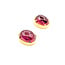 Earrings 15.5ctw Cabochon Pink Tourmaline 18ky 14.8x11.14mm 123050073