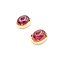 Earrings 15.5ctw Cabochon Pink Tourmaline 18ky 14.8x11.14mm 123050073