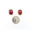 Earrings 15.5ctw Cabochon Pink Tourmaline 18ky 14.8x11.14mm 123050073