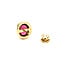 Earrings 15.5ctw Cabochon Pink Tourmaline 18ky 14.8x11.14mm 123050073