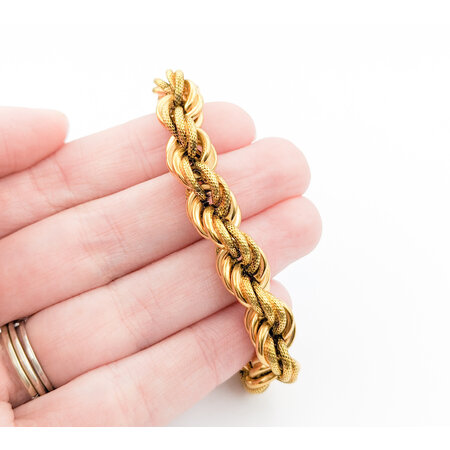 Bracelet Rope 9.25mm 18ky 8" 221090042