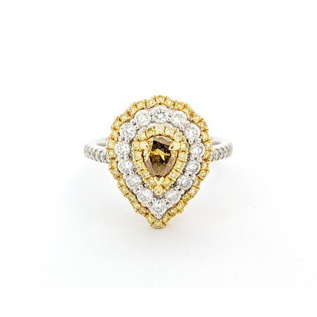 Ring Fancy Colored Diamonds .76ctw Diamonds .56ctw 18k Sz7 220100040