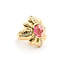Ring Palm Motif .40ctw Round Diamonds 2.48ct Tourmaline Cabochon Pink Tourmaline 18ky sz6 224030151