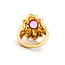 Ring Palm Motif .40ctw Round Diamonds 2.48ct Tourmaline Cabochon Pink Tourmaline 18ky sz6 224030151