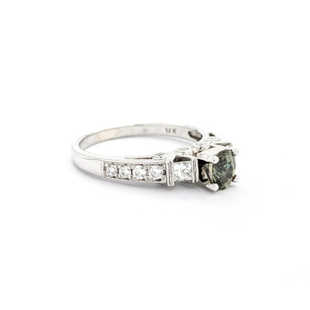 Ring .50ctw Diamonds .62ct Alexandrite 14kw Sz7.25 123040010