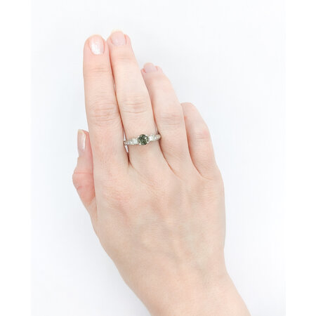 Ring .50ctw Diamonds .62ct Alexandrite 14kw Sz7.25 123040010