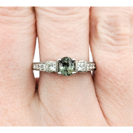 Ring .50ctw Diamonds .62ct Alexandrite 14kw Sz7.25 123040010