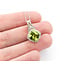 Pendant Drop 0.30ctw Round Diamonds 2.15ctw Peridot 10.5x10.5mm 10kw 18" 124031253