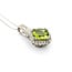 Pendant Drop 0.30ctw Round Diamonds 2.15ctw Peridot 10.5x10.5mm 10kw 18" 124031253