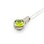 Pendant Drop 0.30ctw Round Diamonds 2.15ctw Peridot 10.5x10.5mm 10kw 18" 124031253
