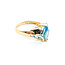 Ring 1980's 3.50ctw Fancy/Baguette Topaz 14ky 224030155