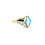 Ring 1980's 3.50ctw Fancy/Baguette Topaz 14ky 224030155
