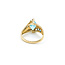 Ring 1980's 3.50ctw Fancy/Baguette Topaz 14ky 224030155