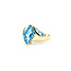 Ring 1980's 3.50ctw Fancy/Baguette Topaz 14ky 224030155