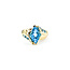 Ring 1980's 3.50ctw Fancy/Baguette Topaz 14ky 224030155